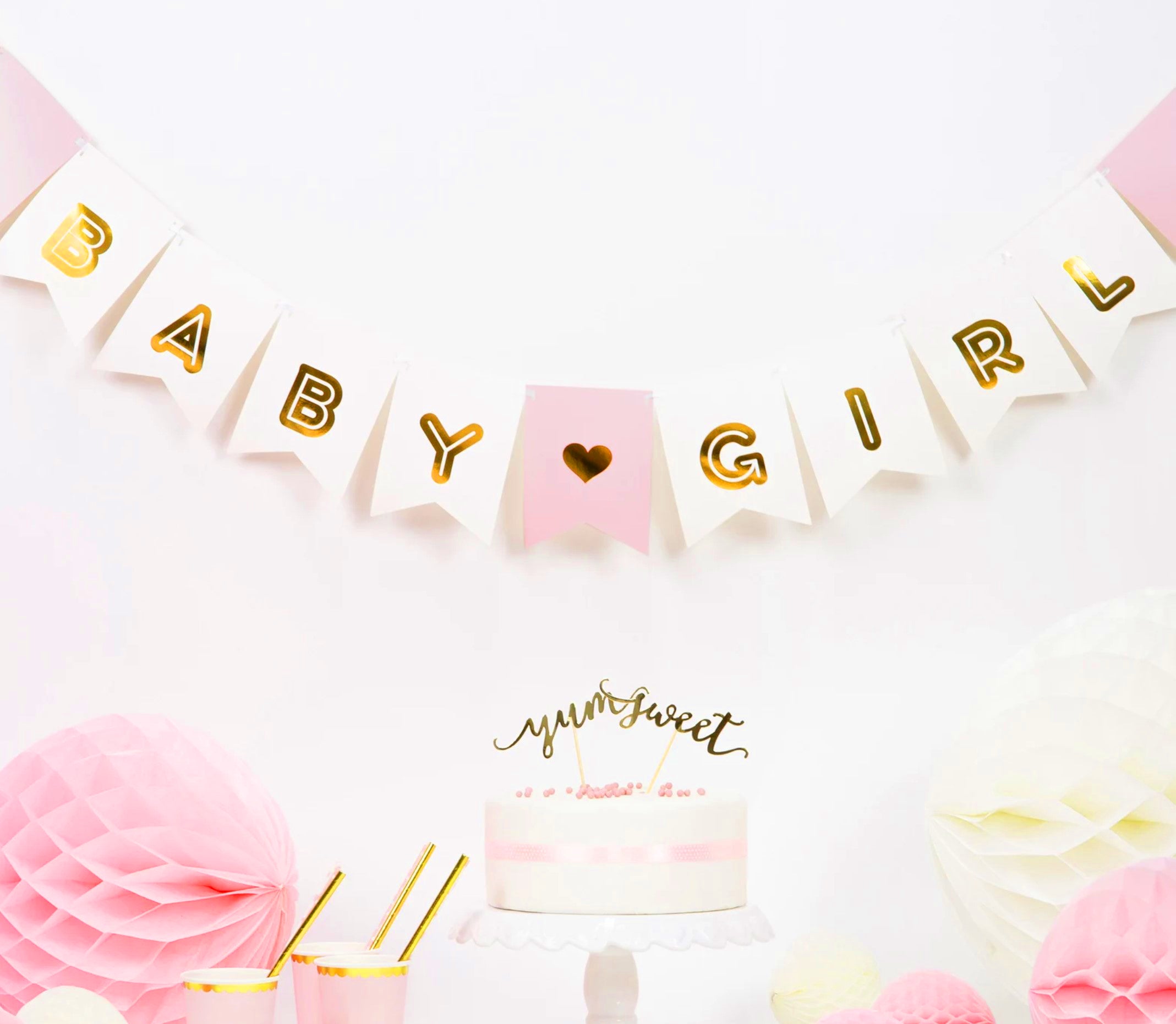Pink Baby Girl Banner