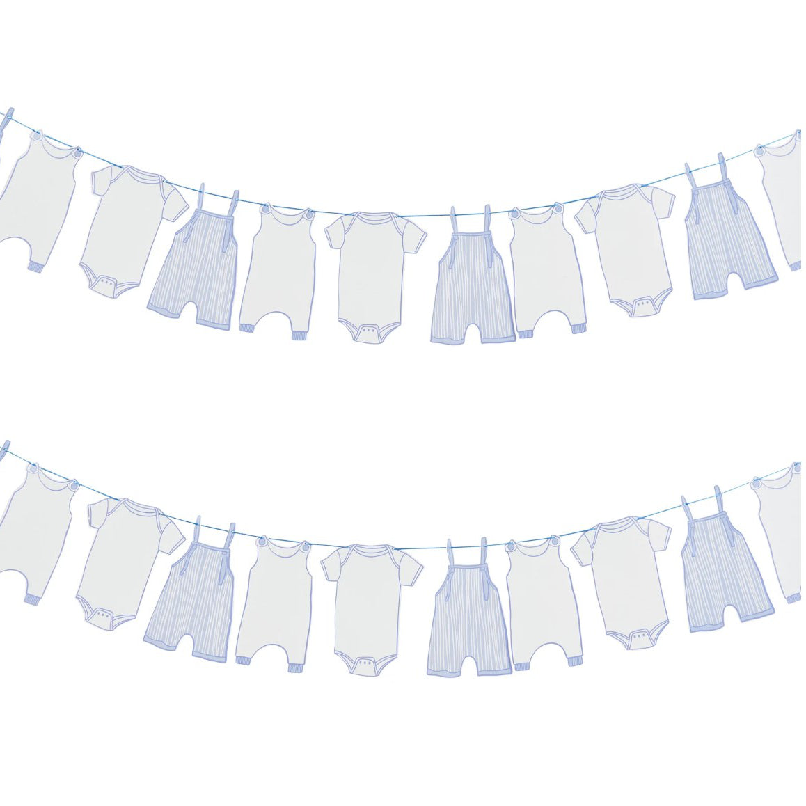 Blue Babygrow Garland
