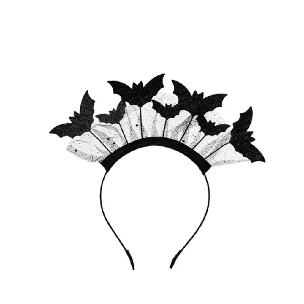 Black Bats Sparkling Halloween Headband