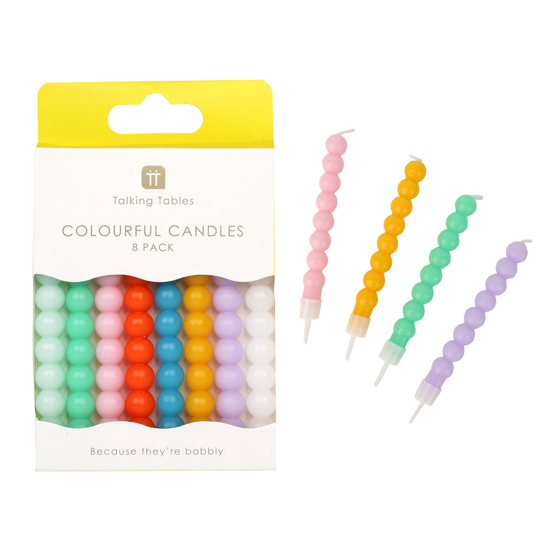 Bobble Birthday Candles x 8