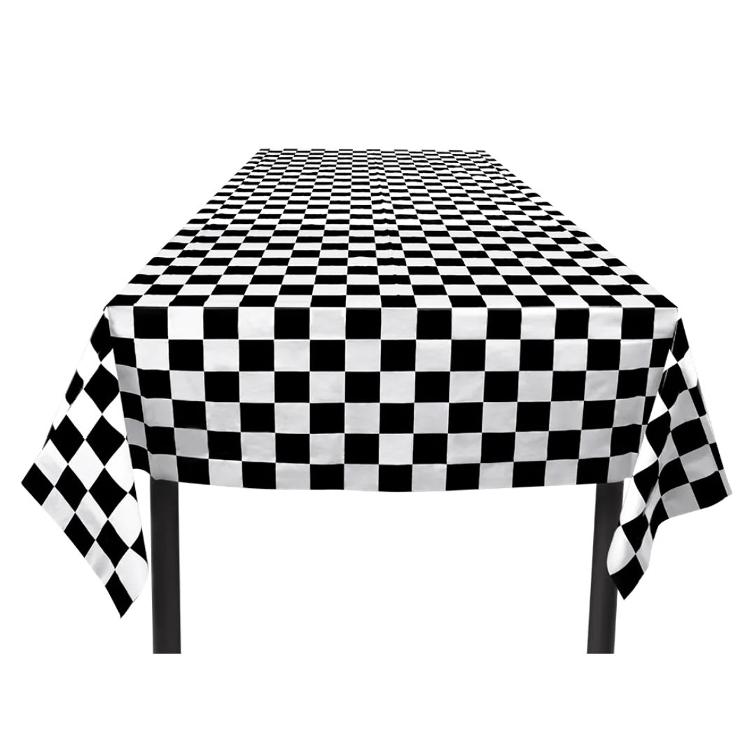 Racing Party Chequered Flag Table Cover