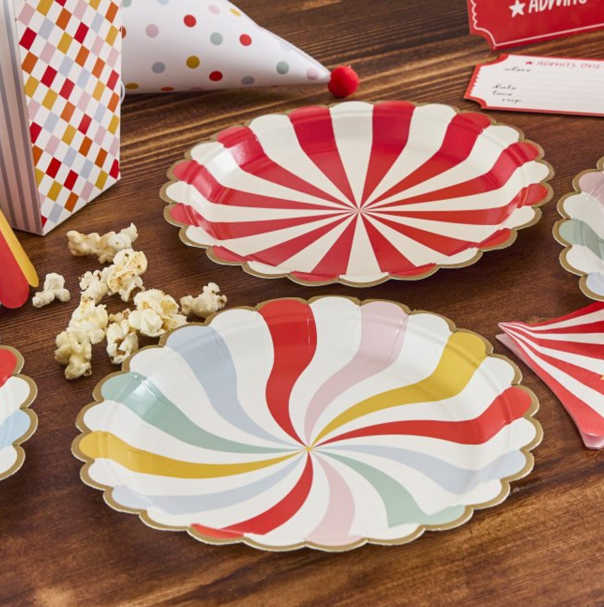 Colourful Party Plates x 8