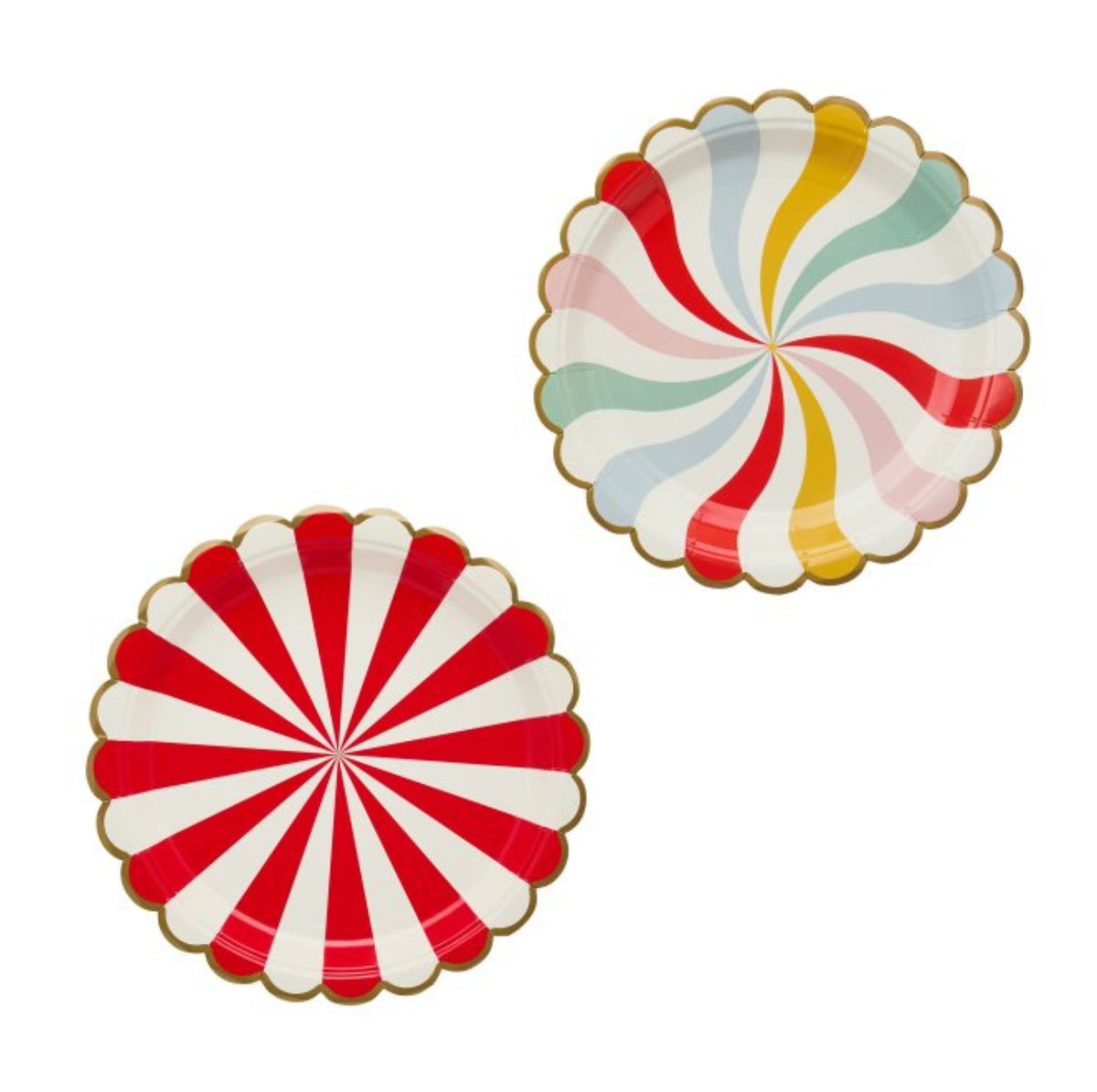Colourful Party Plates x 8