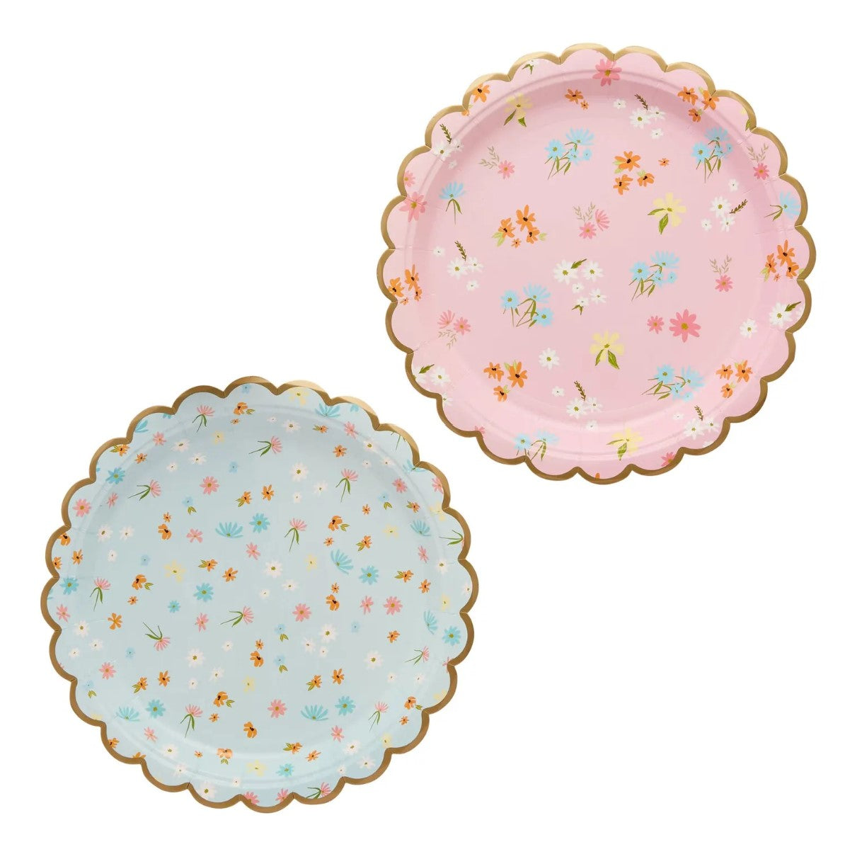 Floral Tea Party Paper Plates x 8