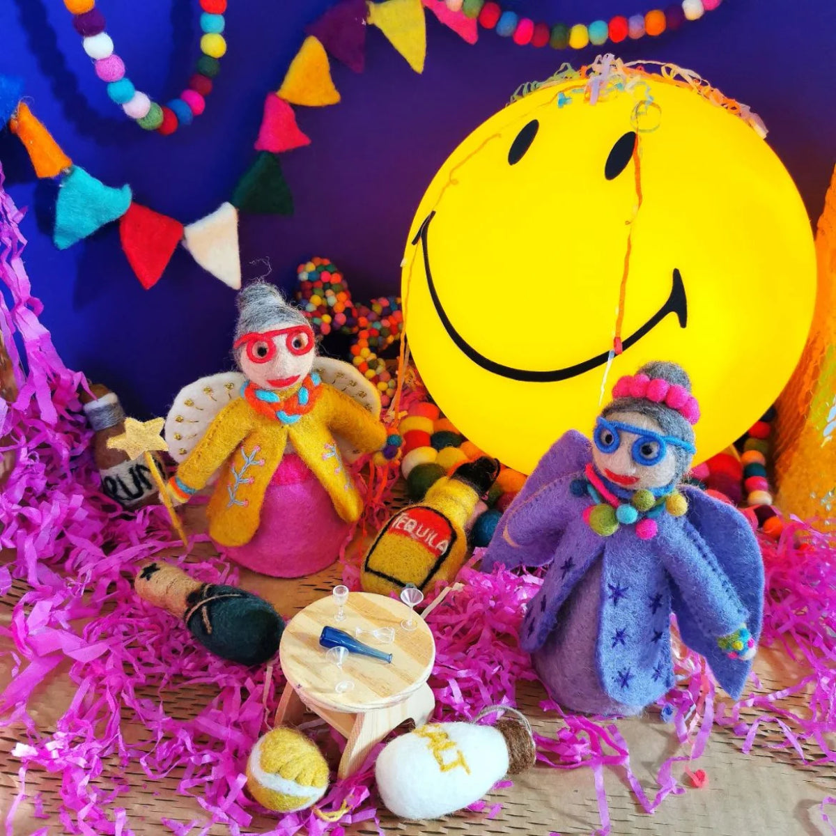 Funky Felt Fairy Godmother Christmas Tree Topper