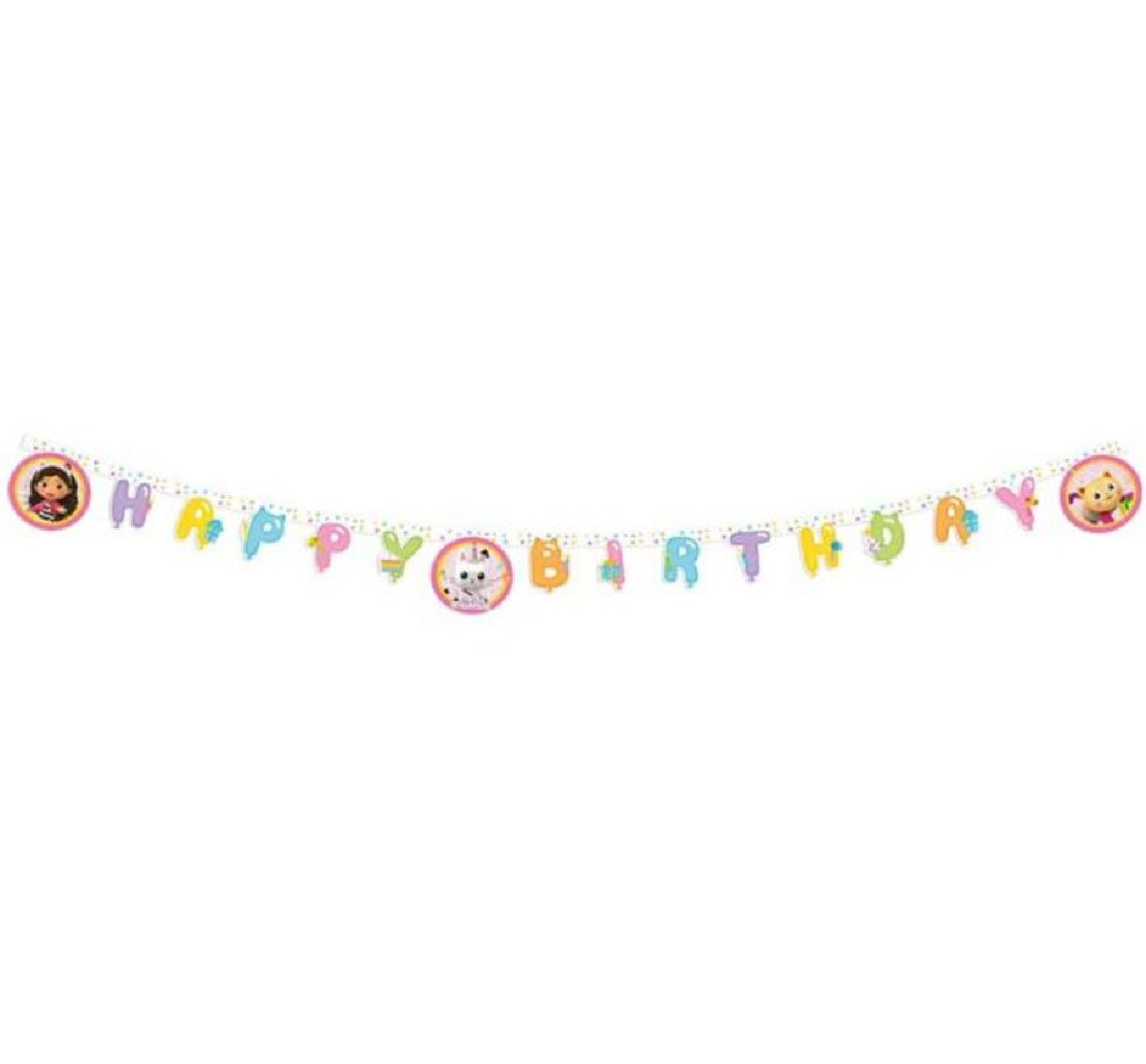 Gabby's Dollhouse Happy Birthday Banner