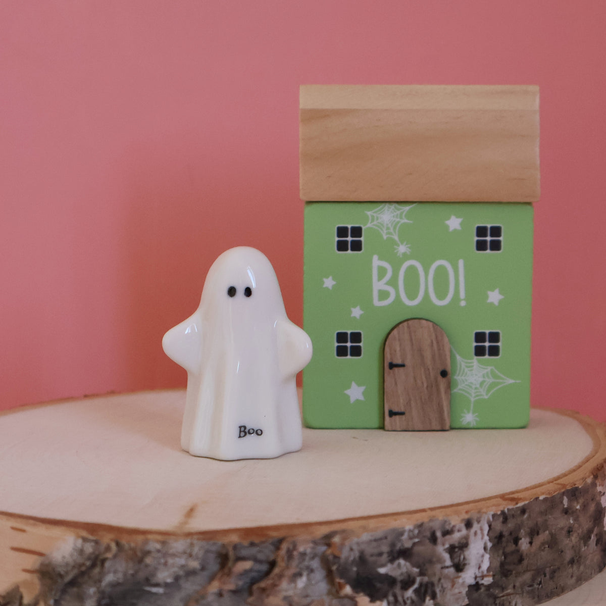 East Of India Porcelain Standing Ghost - Boo