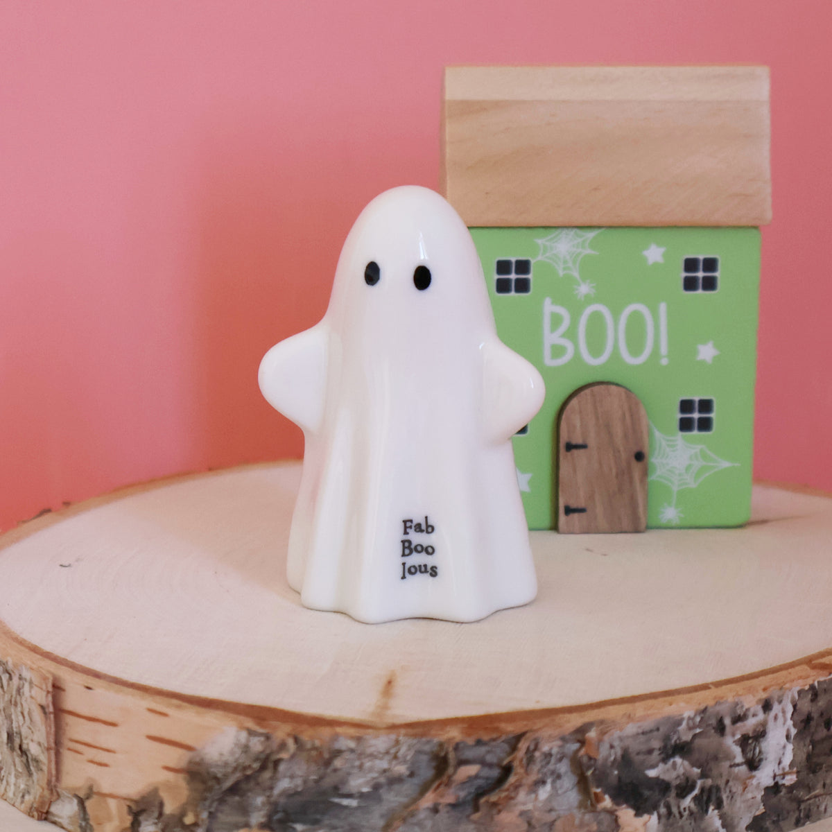 East Of India Porcelain Standing Ghost - Fab-boo-lous