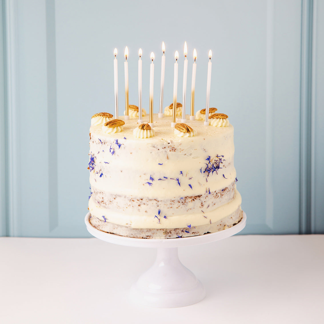 Luxe Gold Ombre Birthday Candles x 16