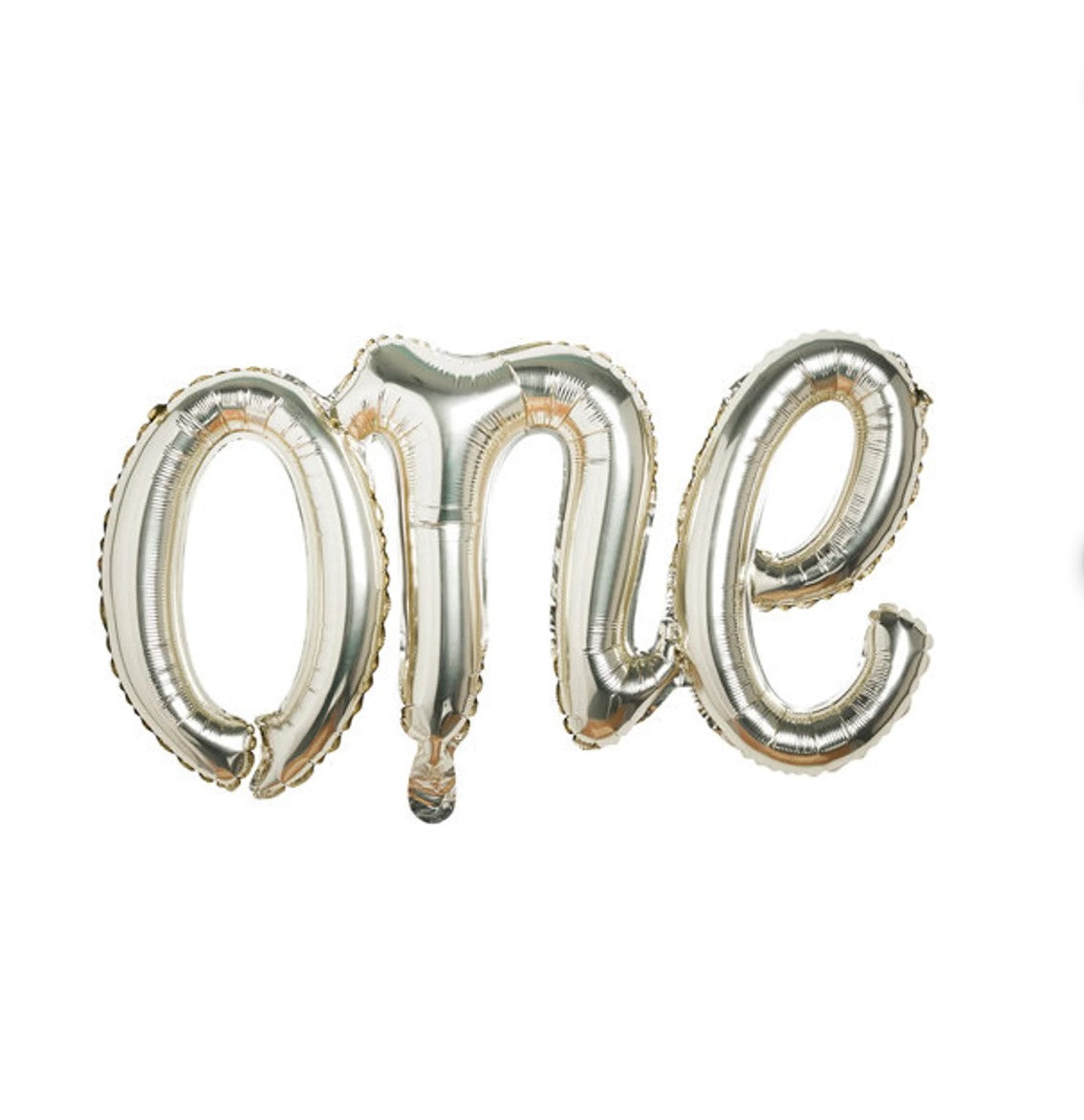 Gold One Script Balloon