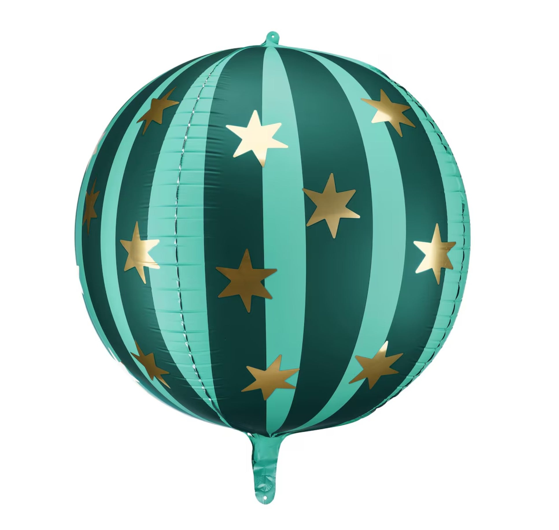 Green Globe Balloon With Gold Stars