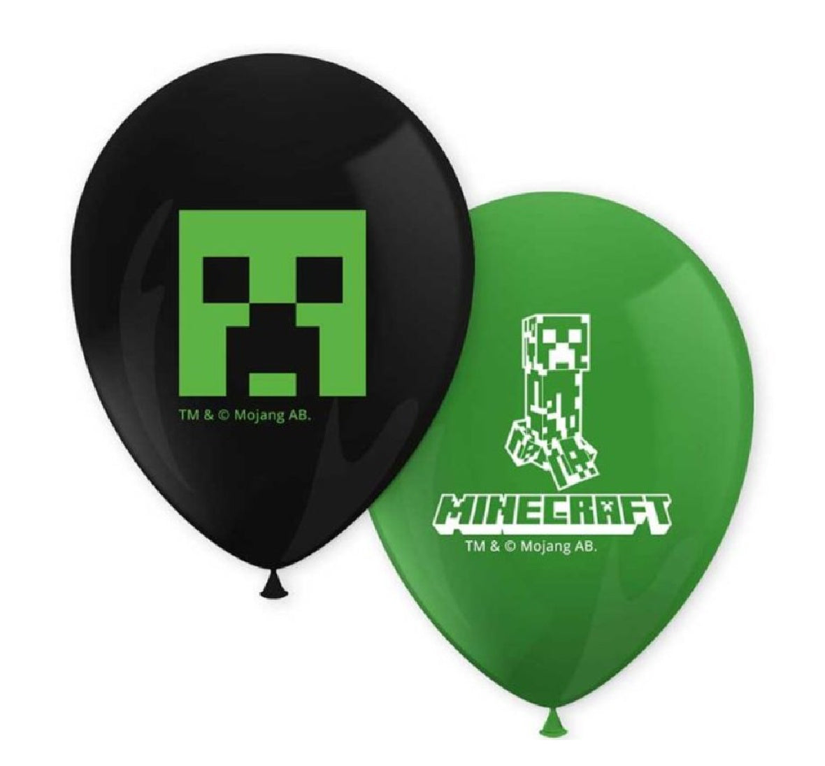 Minecraft Latex Balloons x 8