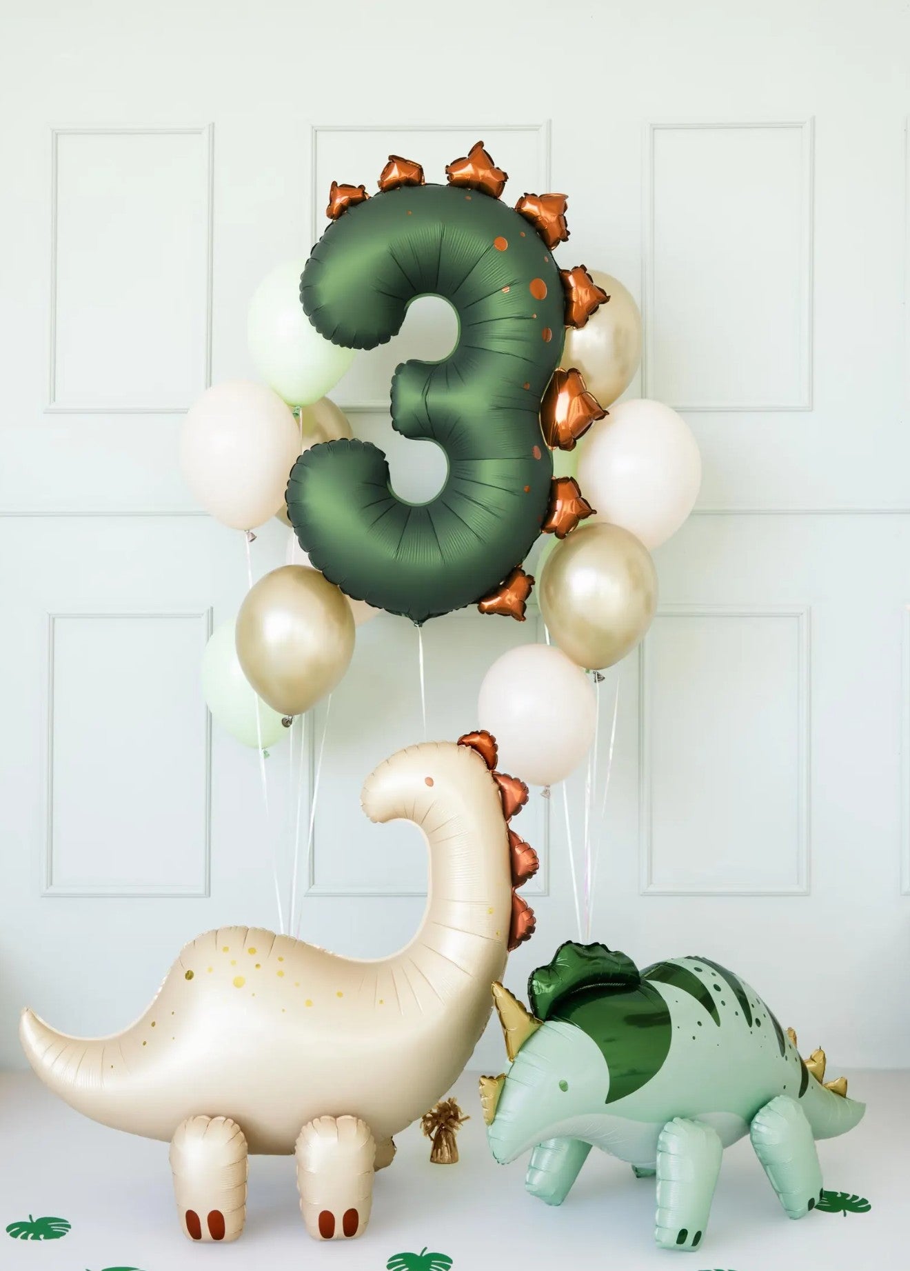 Dinosaur Number 3 Foil Balloon - 36 inch