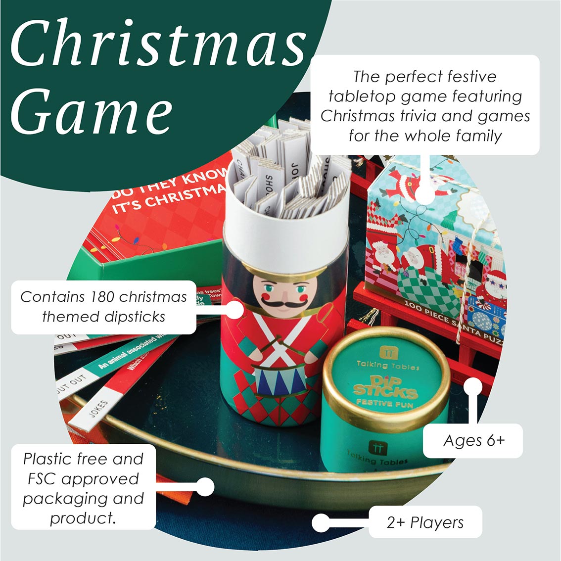 Nutcracker Dipstick Charades Christmas Game - Talking Tables