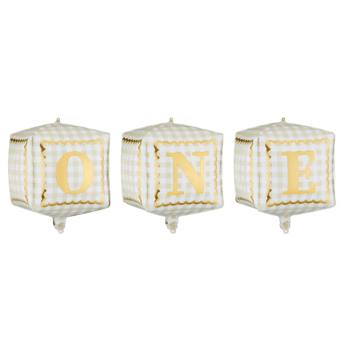 First Birthday Foil Cube Balloons