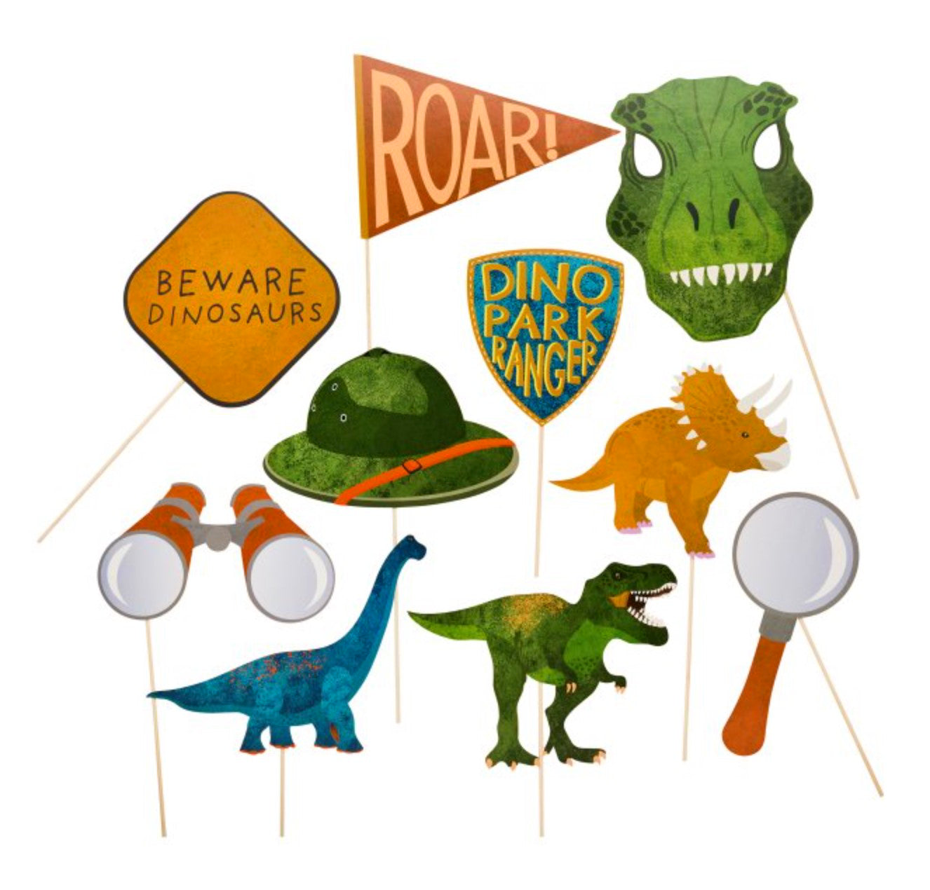 Dinosaur Party Props x 10