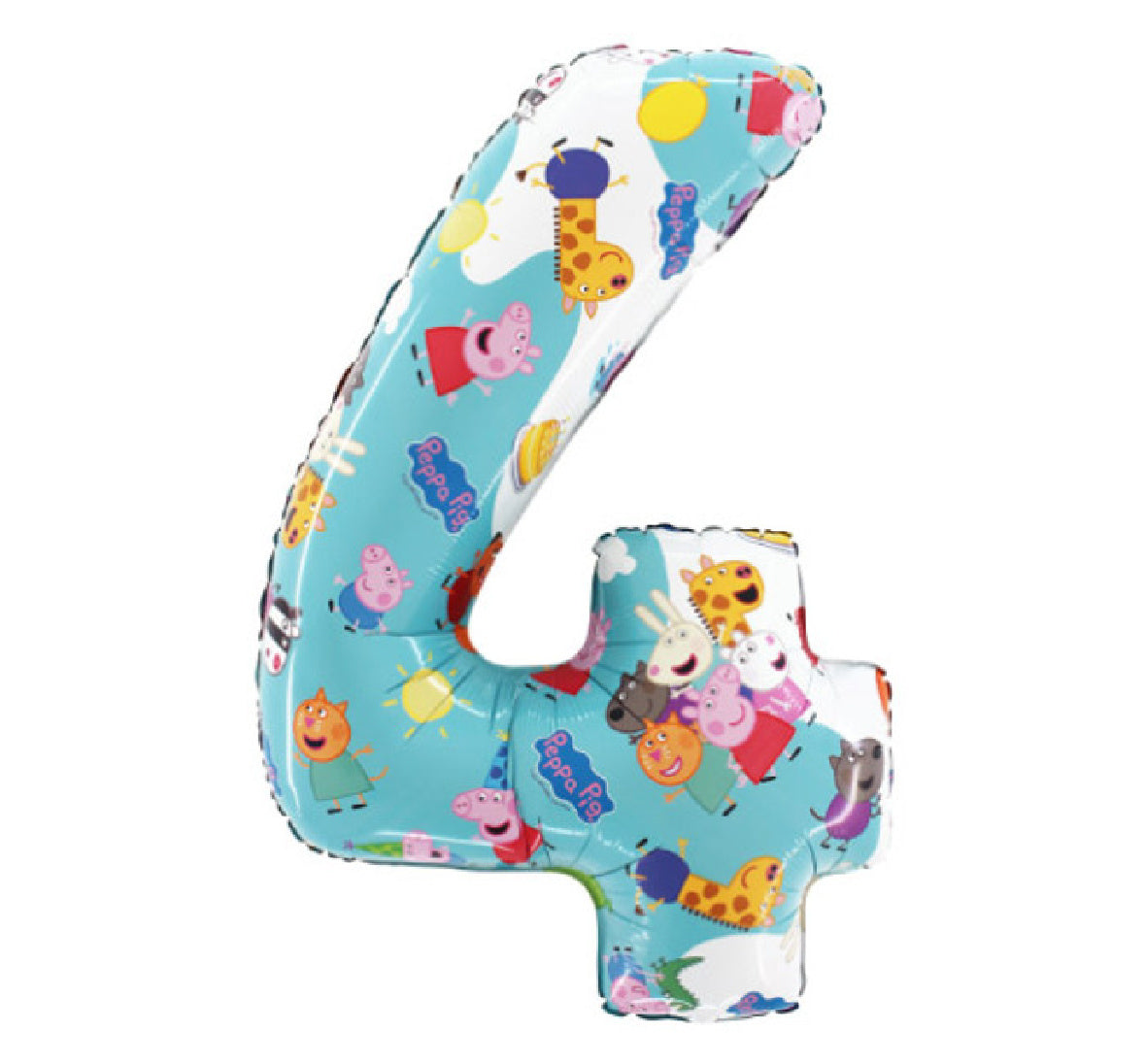 Peppa Pig Number Four Supershape Balloon