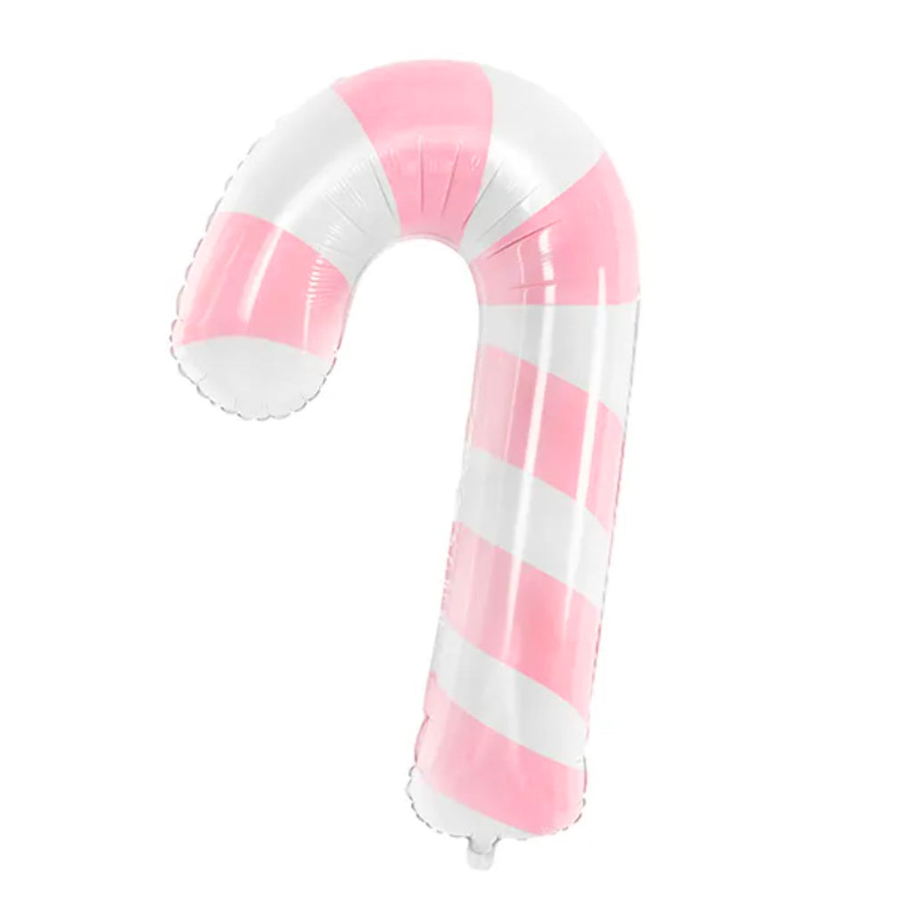 Large Pink Candy Cane Foil Balloon