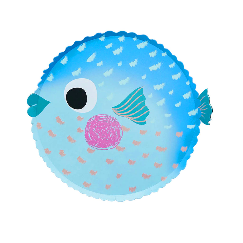 Puffer Fish Party Plates x 8
