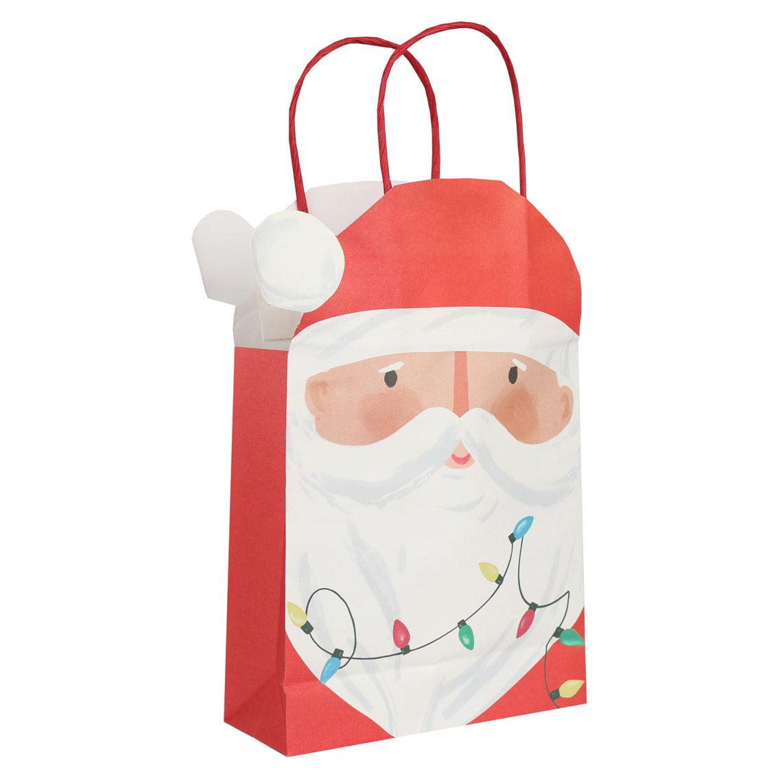 Santa Christmas Gift Bags x 8