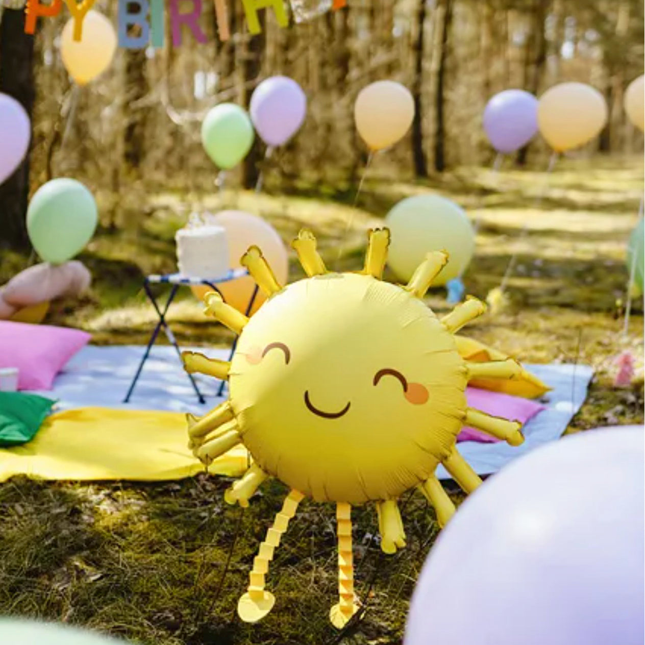 Walking Sun Foil Balloon
