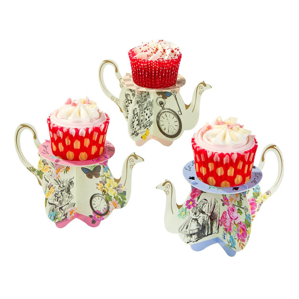 Alice in Wonderland Cupcake Stands x 6