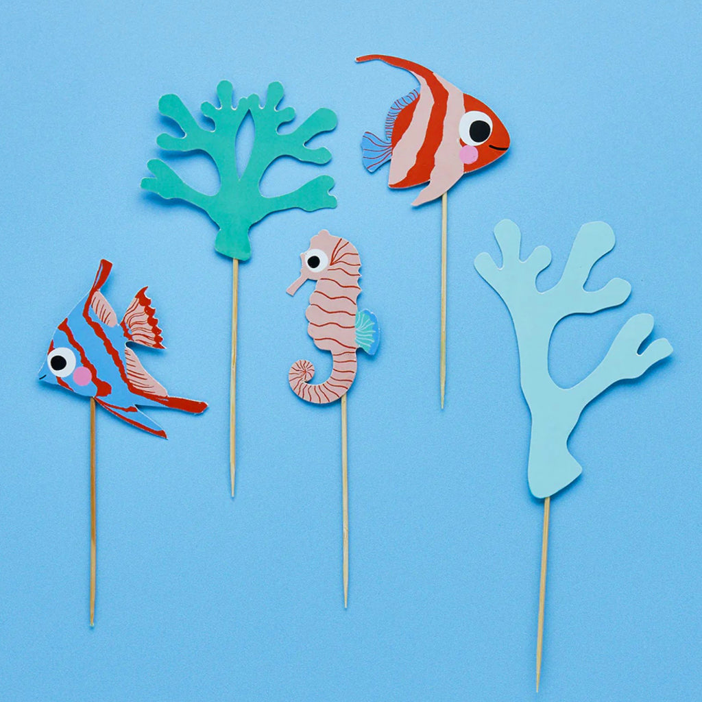 Under The Sea Cake Topper Set - 5 Pieces