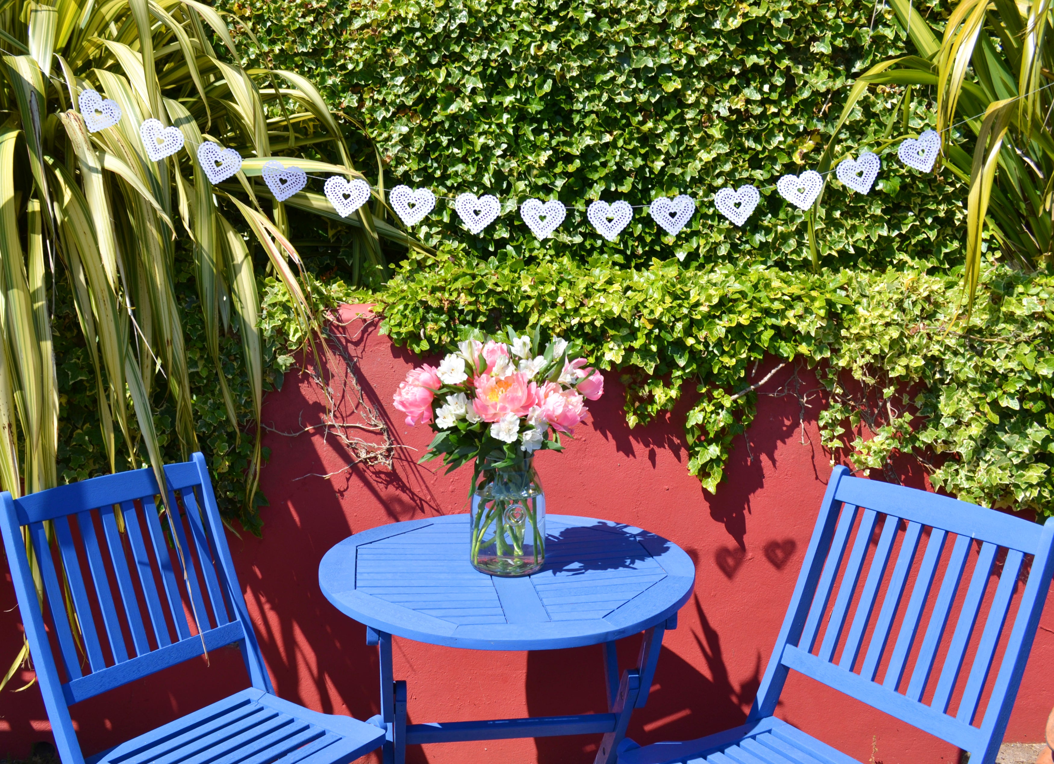 White Paper Heart Garland