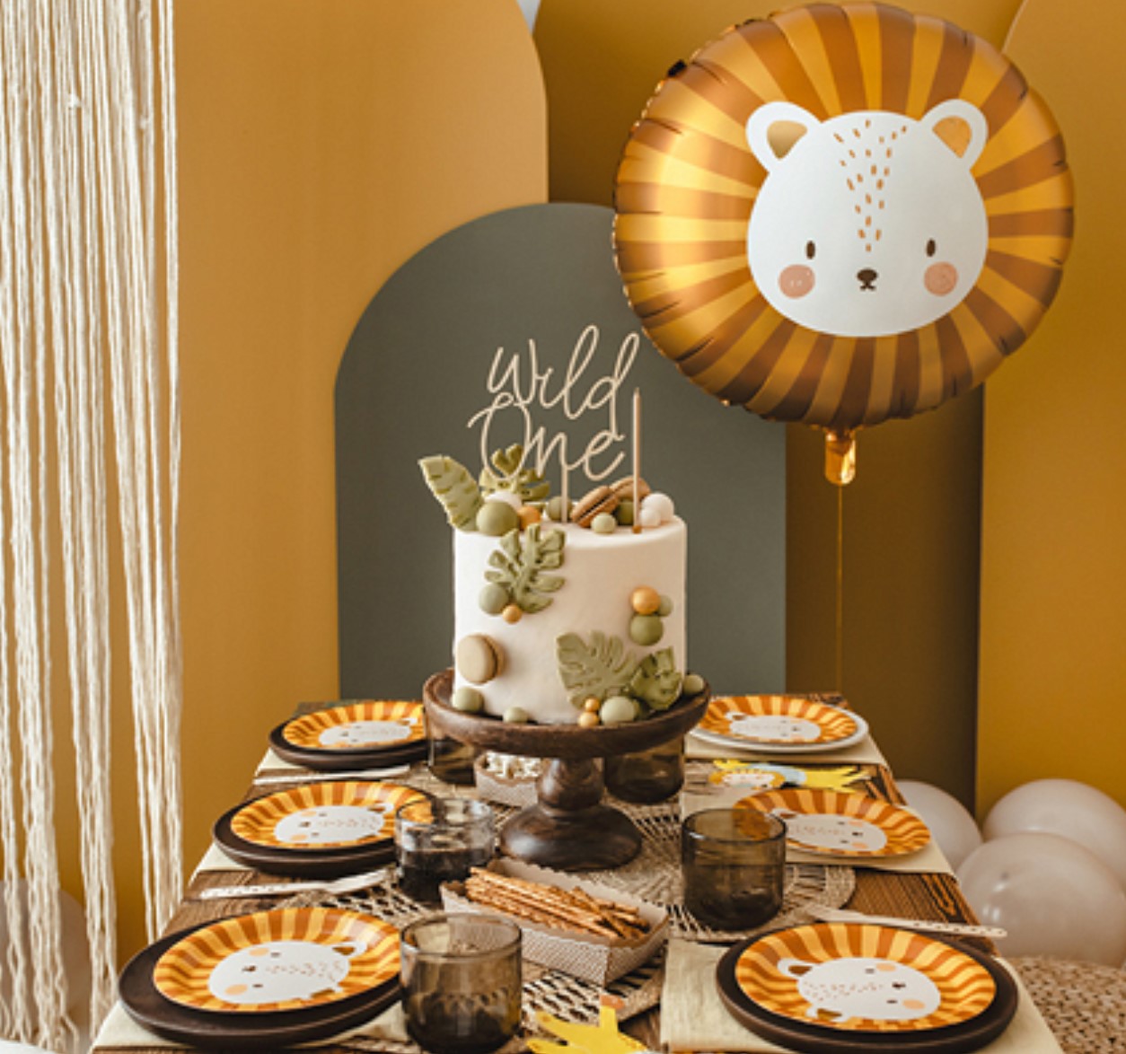Wooden Wild One Birthday Cake Topper