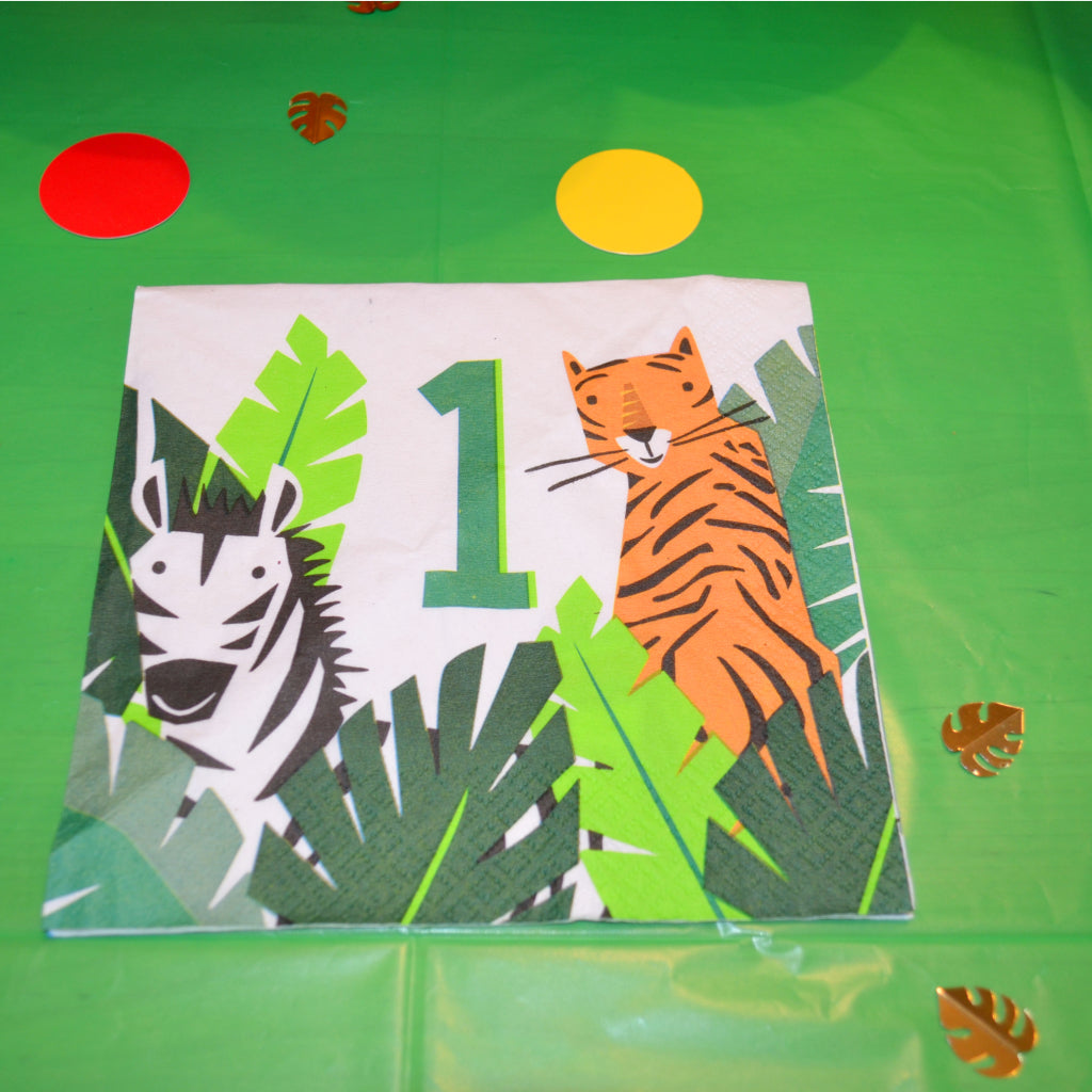 1st Birthday Safari Napkins (16)
