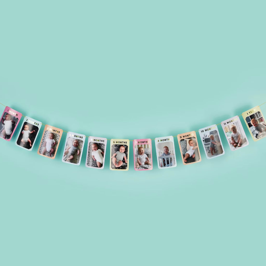 1st Birthday Baby Photo Banner