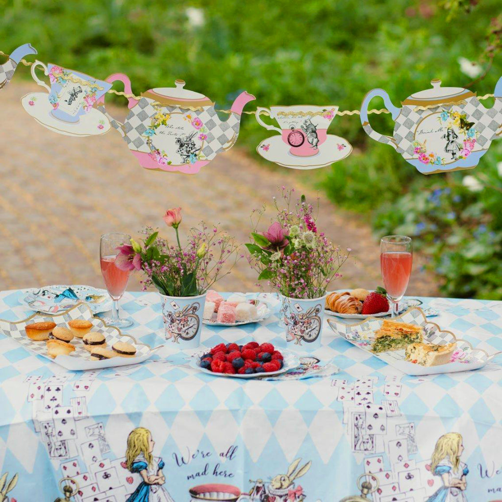 Alice in Wonderland Teapot Bunting - Talking Tables