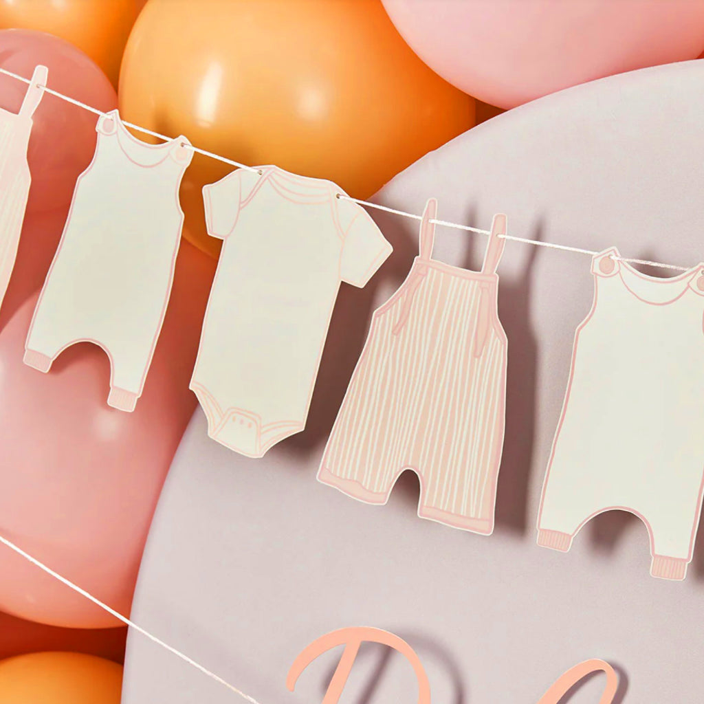 Pink Babygrow Garland