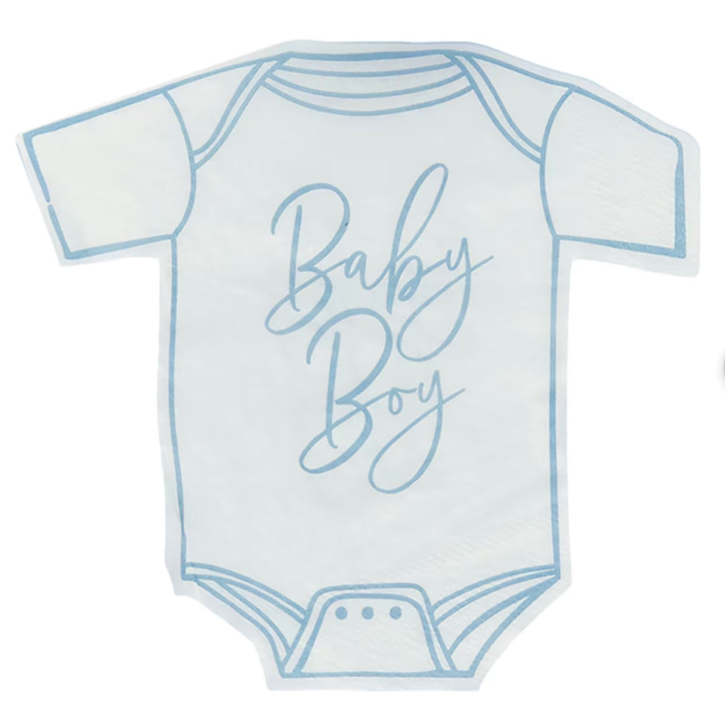 Blue Babygrow Shaped Napkins x16 (Copy)