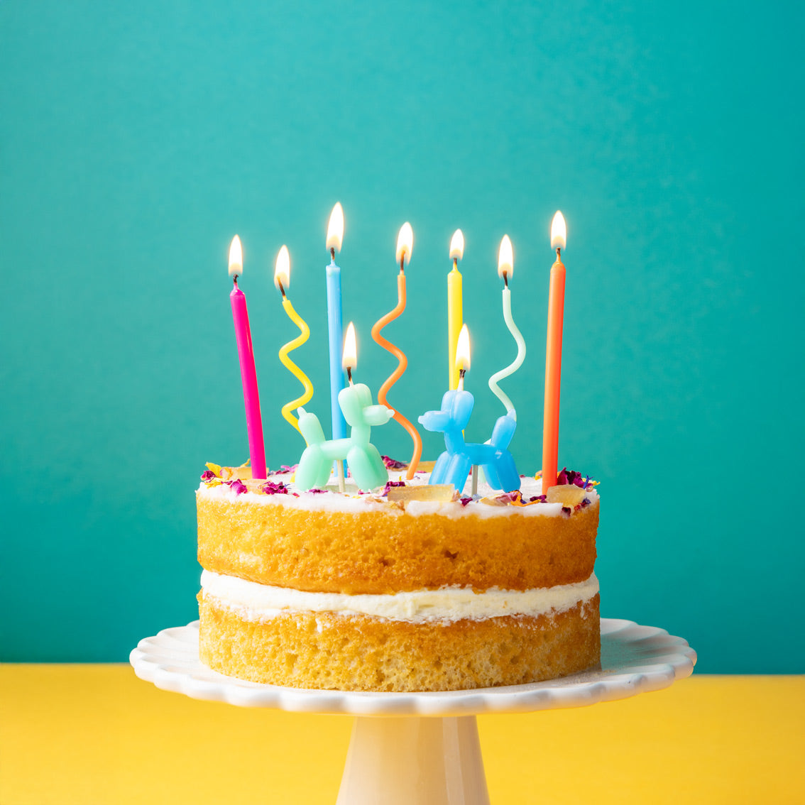 Balloon Dog Birthday Candles - 9 Pack
