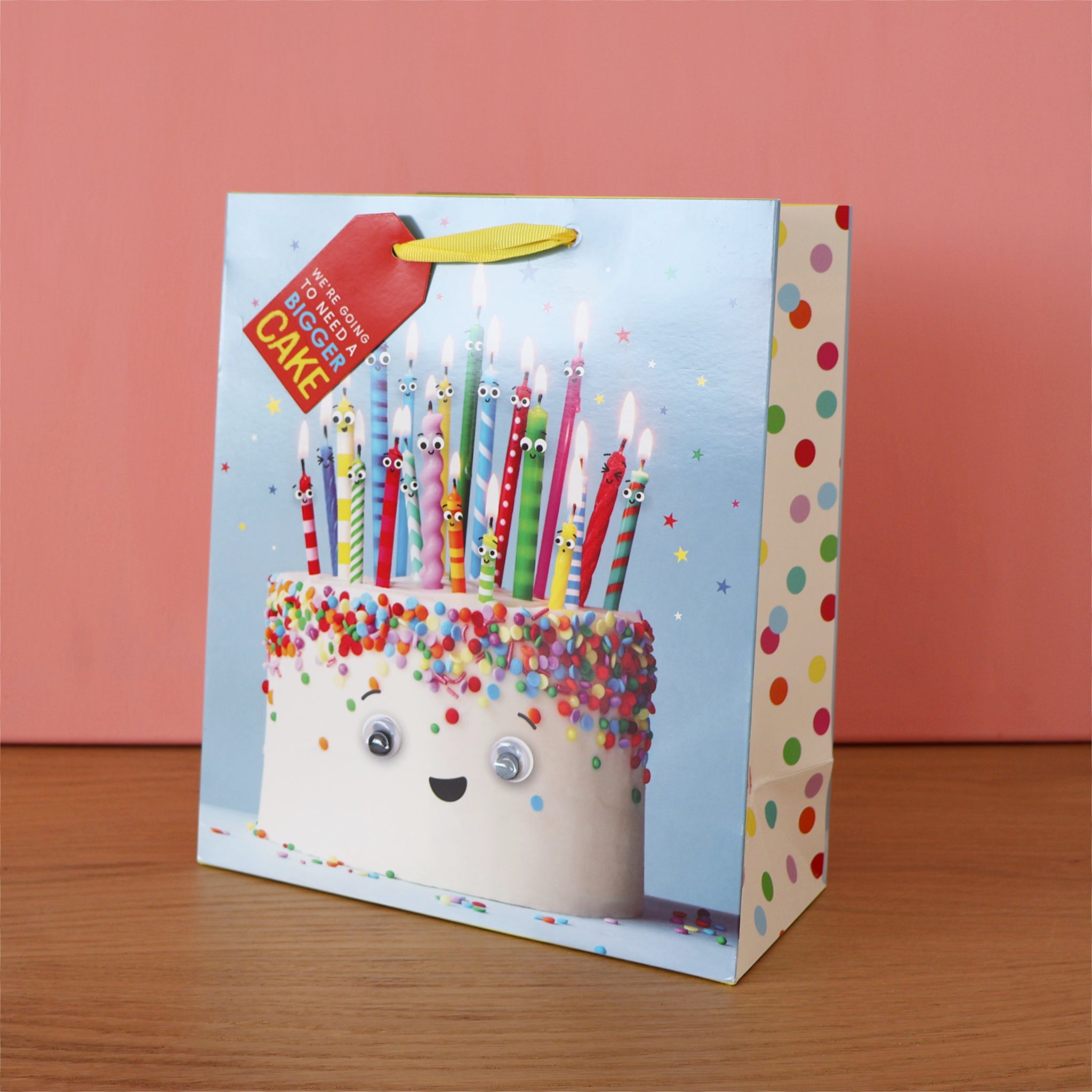 Smiling Birthday Cake Gift Bag