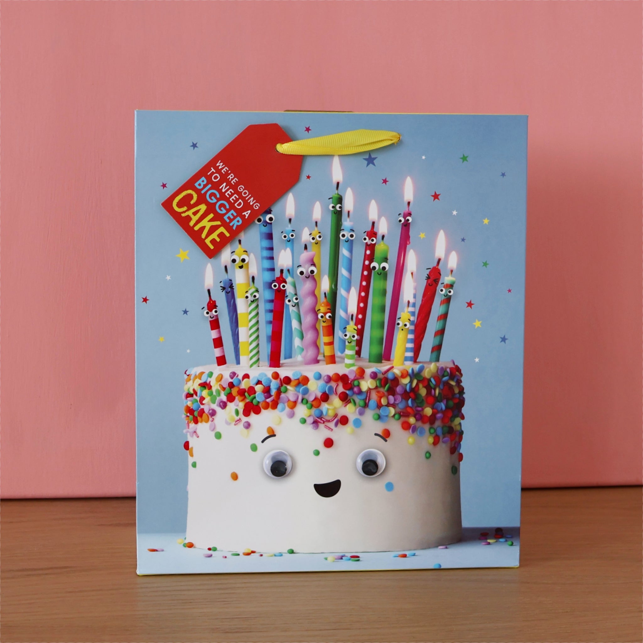 Smiling Birthday Cake Gift Bag