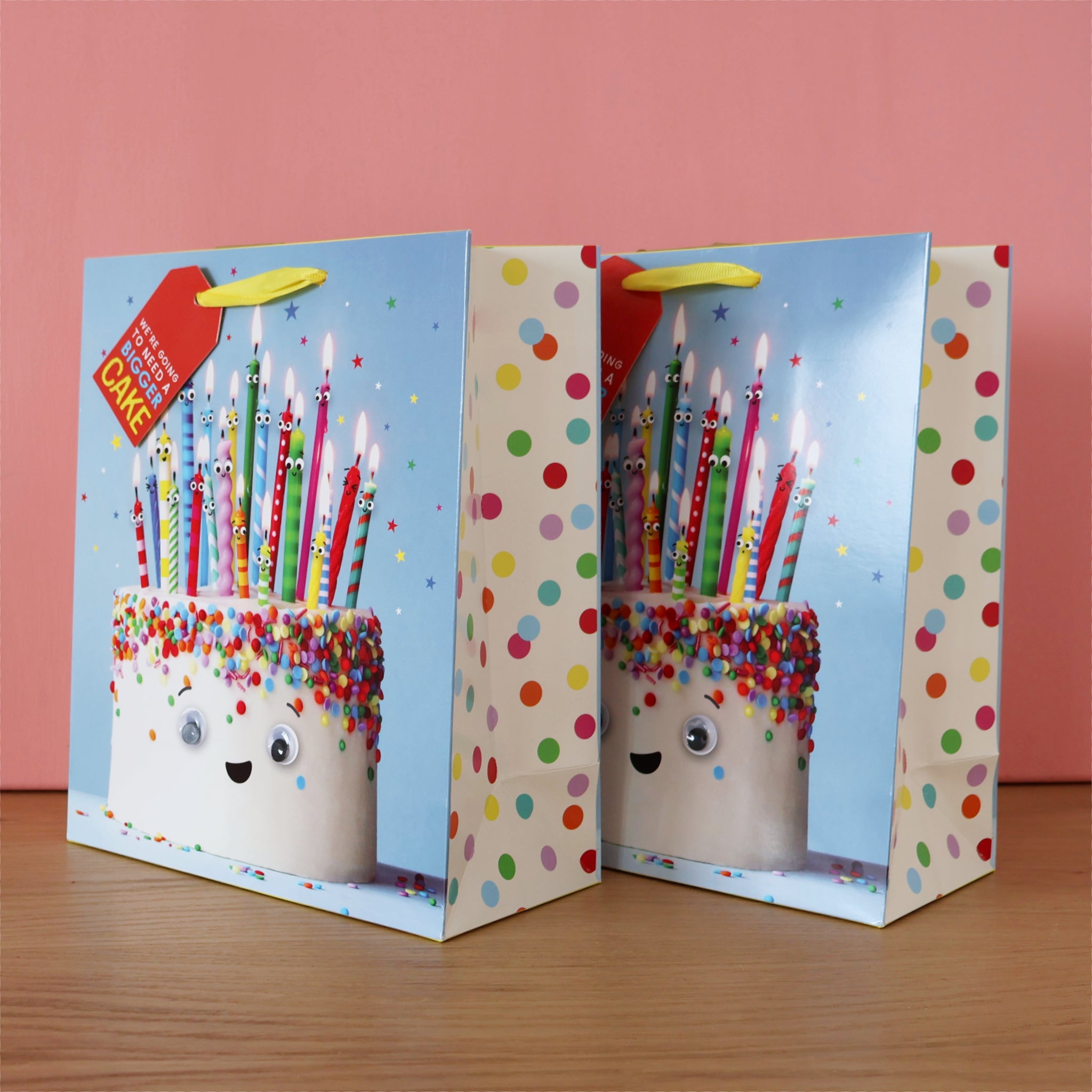 Smiling Birthday Cake Gift Bag