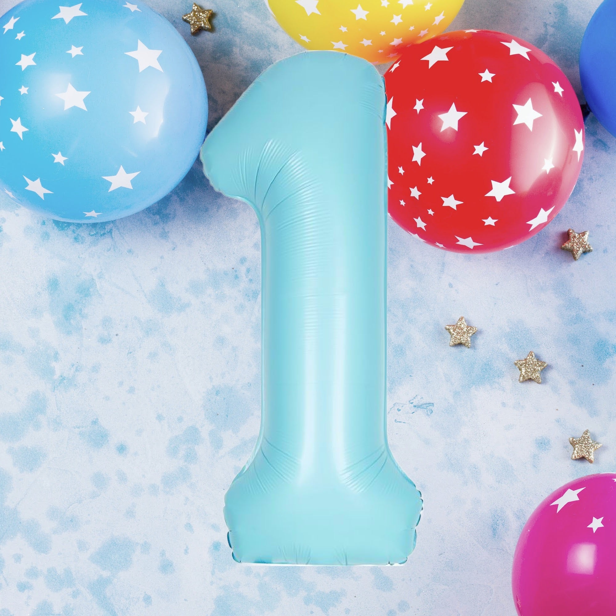 Number 1 Supersize Blue Balloon