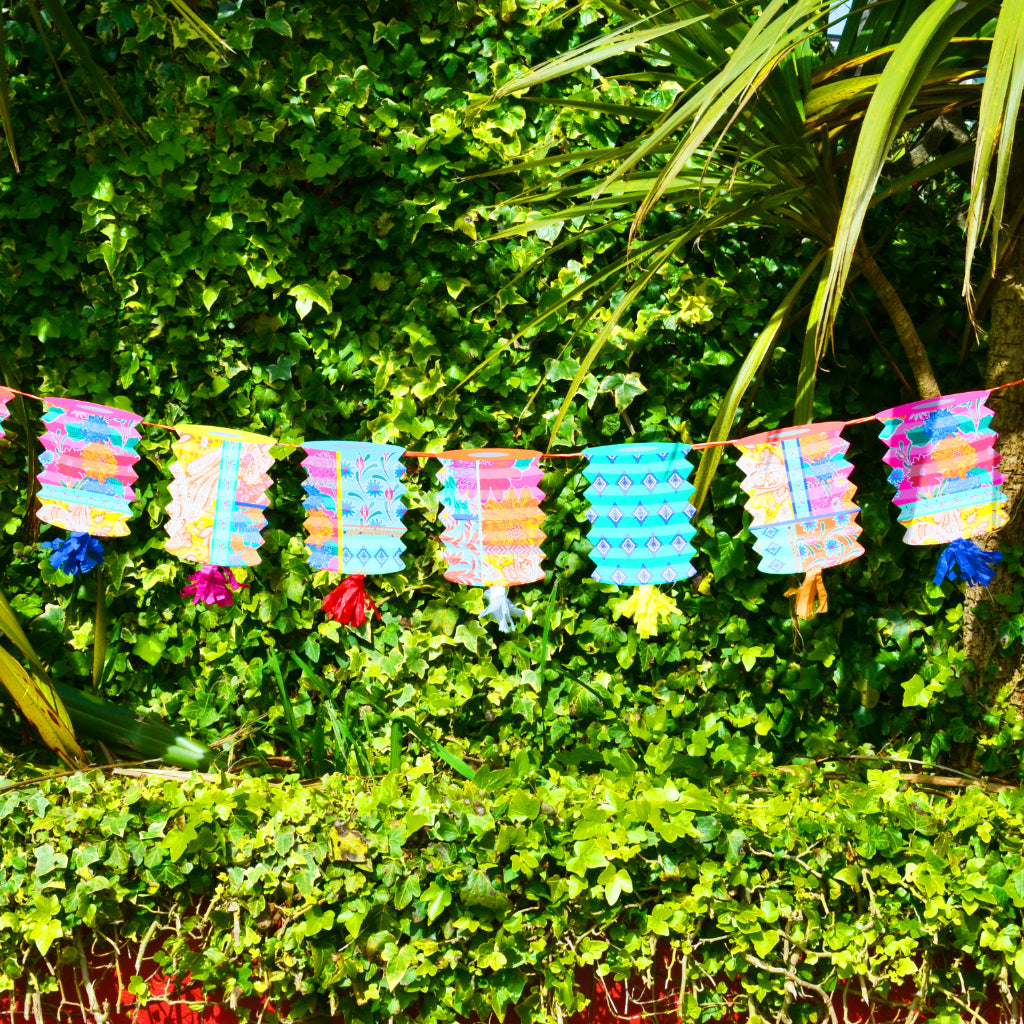 Boho Tassel Lantern Garland