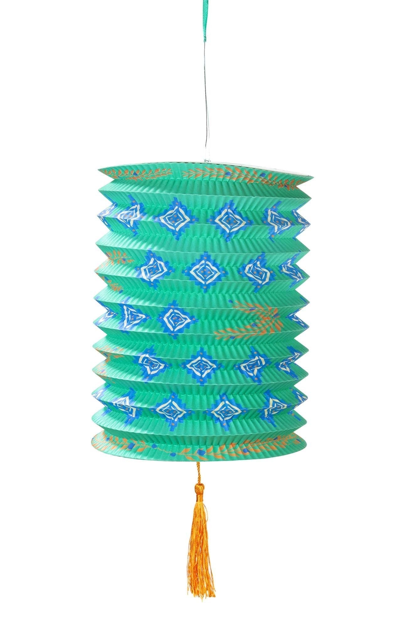 Floral Paper Hanging Lanterns with Tassels Pack of 3 - Talking Tables
