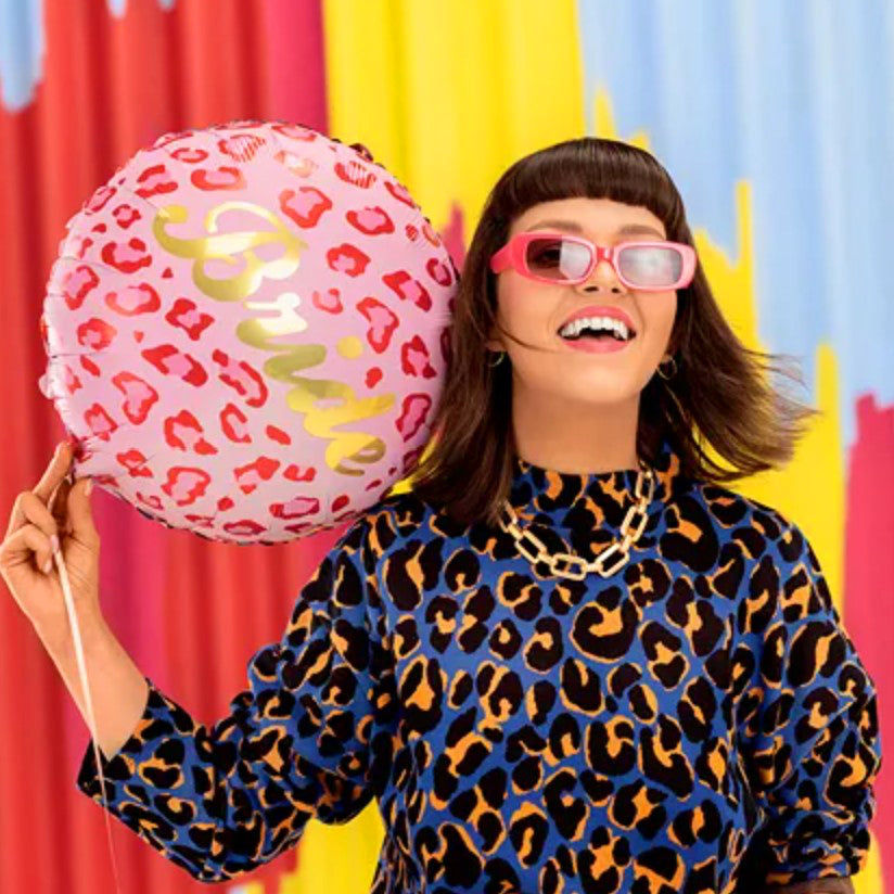 Pink Leopard Bride Balloon