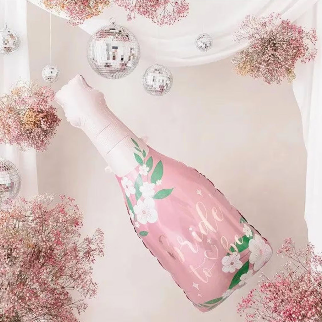 Giant Pink Bride To Be Bottle Balloon