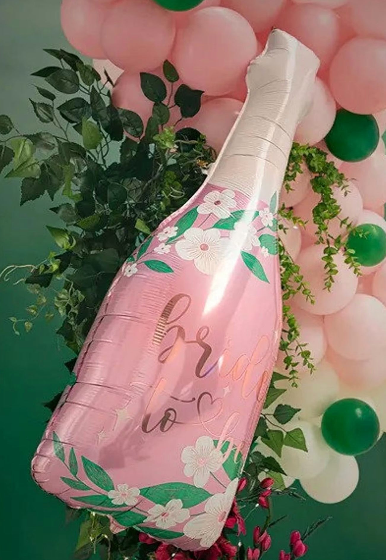 Giant Pink Bride To Be Bottle Balloon