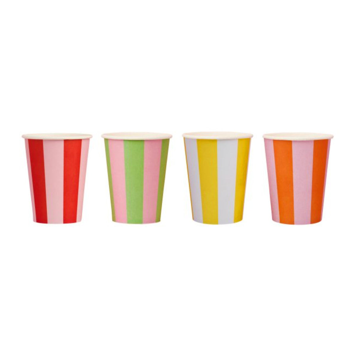 Colourful Paper Party Cups x 8