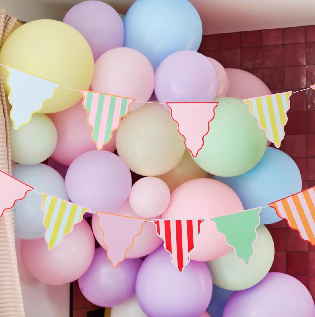 Colourful Party Card Bunting
