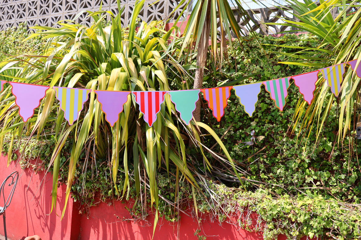 Colourful Party Card Bunting