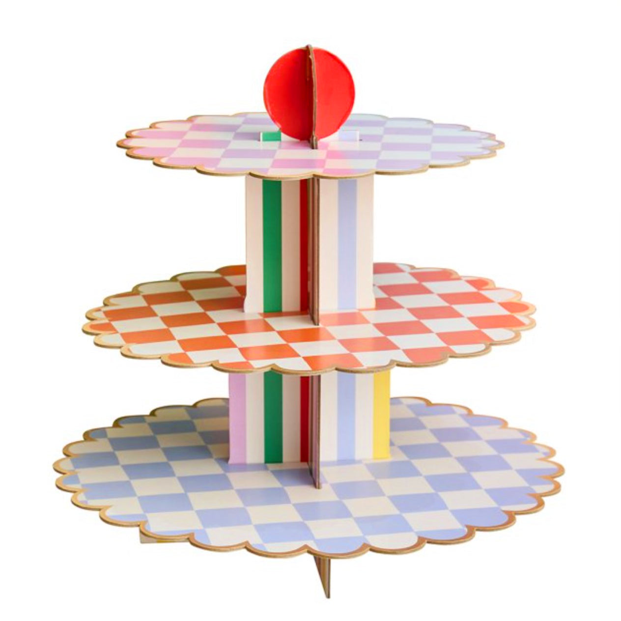 Colourful 3 Tier Party Cupcake Stand