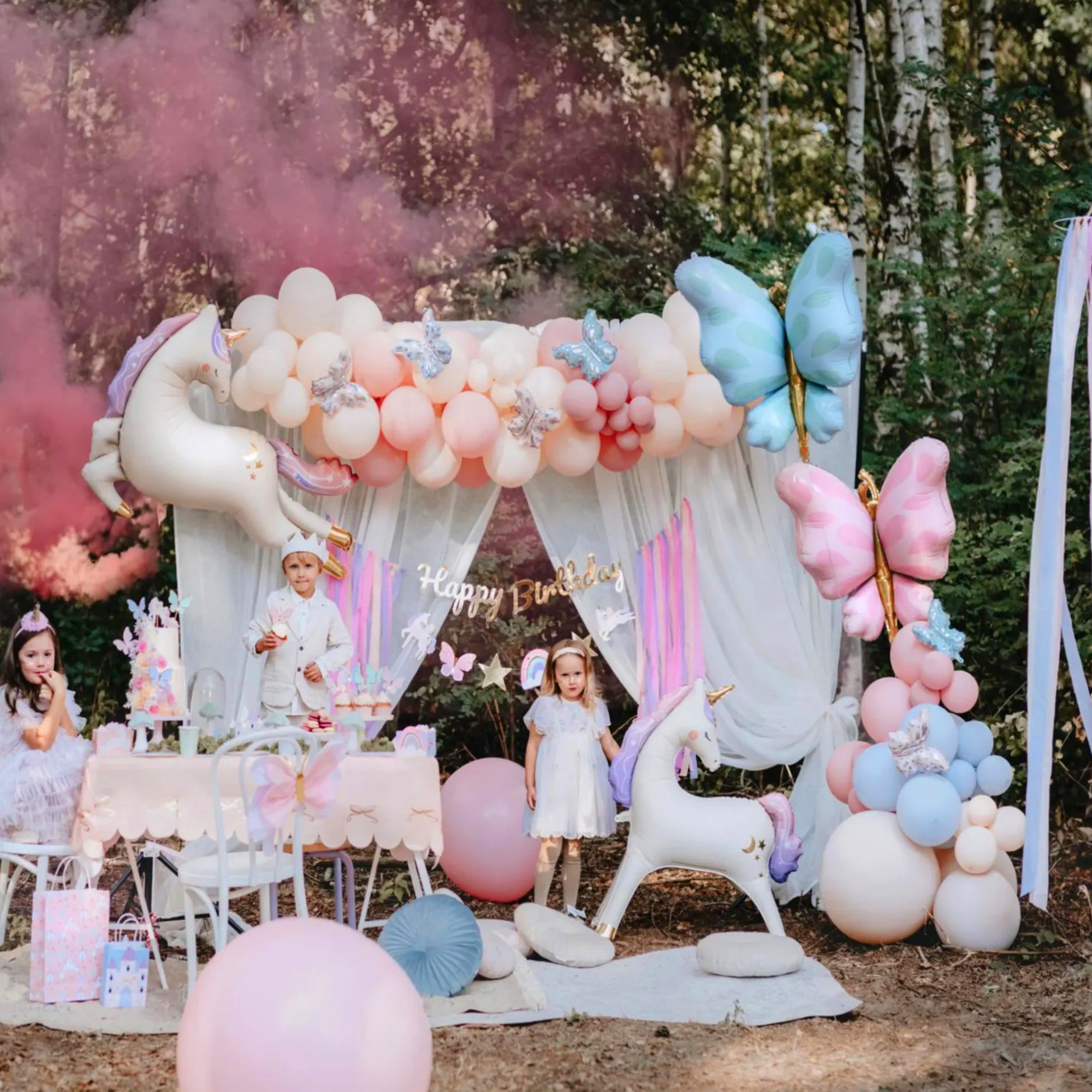 Mint Green Butterfly Foil Balloon