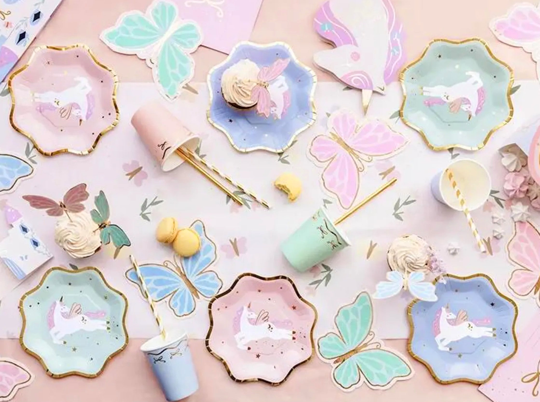 Pastel Butterfly Napkins x 12